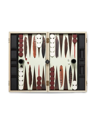 Shop Alexandra Llewellyn Tournament Size Pheasant Backgammon Set In Neutrals