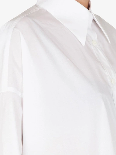 Shop Dolce & Gabbana High-low Hem Tunic Shirt In White