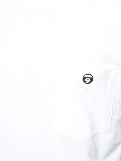 Shop Aape By A Bathing Ape Logo-patch T-shirt In White