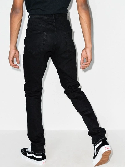 Shop Purple Brand Low-rise Slim-fit Jeans In Black