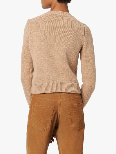 Shop Marc Jacobs The Intarsia Knit Jumper In Neutrals