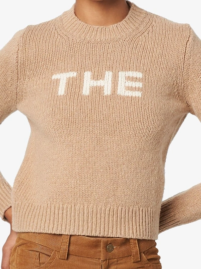 Shop Marc Jacobs The Intarsia Knit Jumper In Neutrals