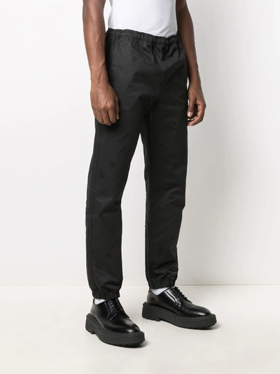 Shop Off-white All-over Logo Track Pants In Black