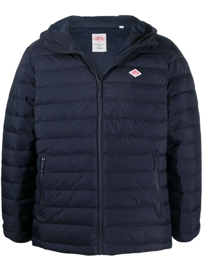 Shop Danton Hooded Quilted-down Jacket In Blue