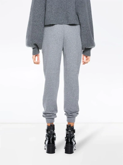 Shop Alice And Olivia Slim-fit Tracksuit Bottoms In Grey