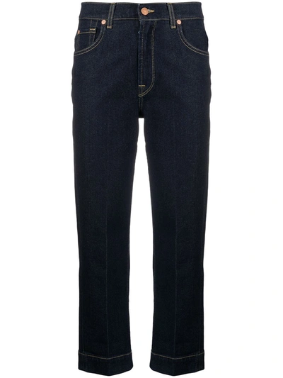 Shop 7 For All Mankind The Modern Straight-leg Jeans In Blue