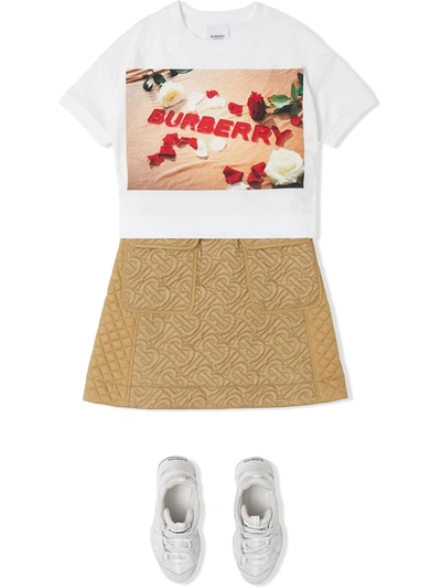 Shop Burberry Confectionery Logo-print T-shirt In White