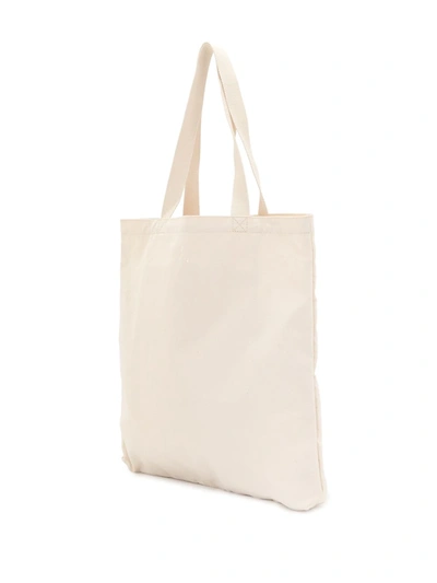 Shop Agnès B. Tree Print Cotton Tote Bag In Silver