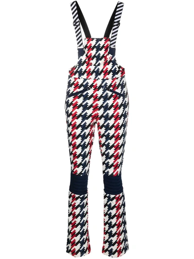 Shop Perfect Moment Houndstooth-print Jumpsuit In White