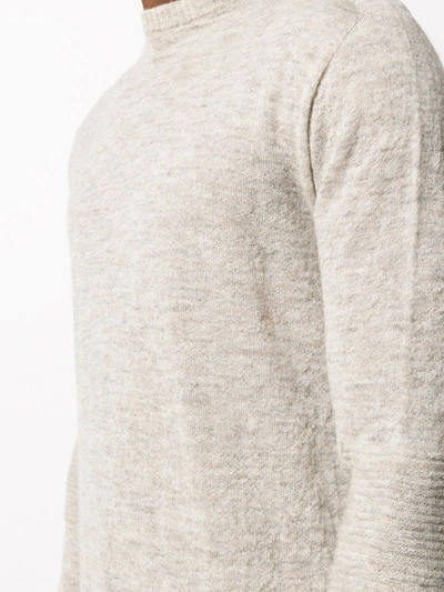 Shop Rick Owens Fine Knit Crew-neck Jumper In Neutrals