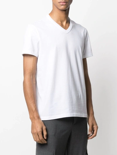 Shop Tom Ford V-neck Cotton T-shirt In White