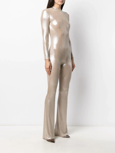 Shop Alchemy Funnel Neck Jumpsuit In Gold