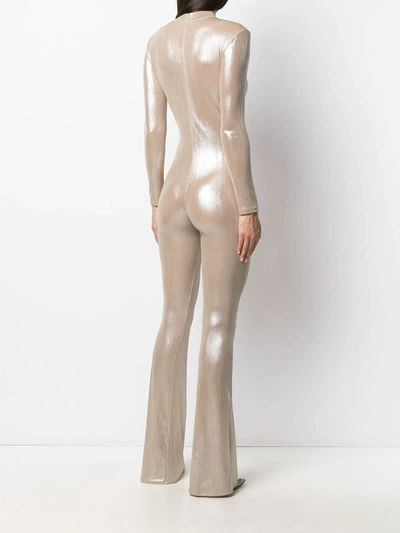 Shop Alchemy Funnel Neck Jumpsuit In Gold