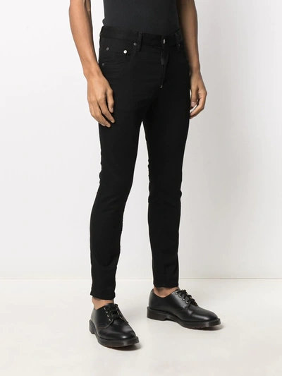 Shop Dsquared2 High-rise Skinny Jeans In Black