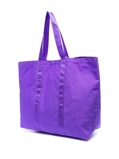 Shop Undercover Logo-print Tote Bag In Purple