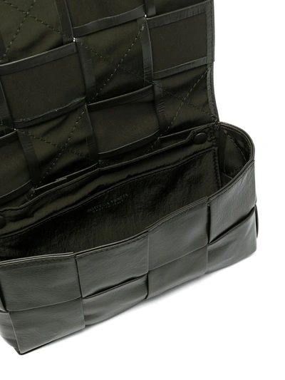 Shop Bottega Veneta Maxi Intrecciato Belt Bag In Green
