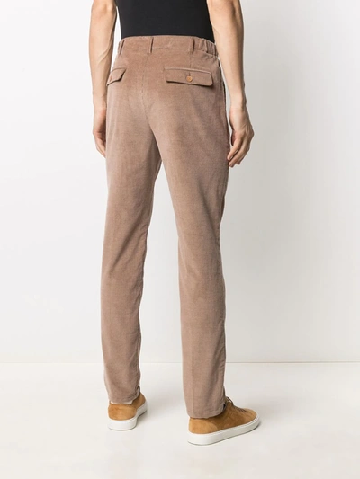 Shop Altea Straight-leg Corduroy Trousers In Brown
