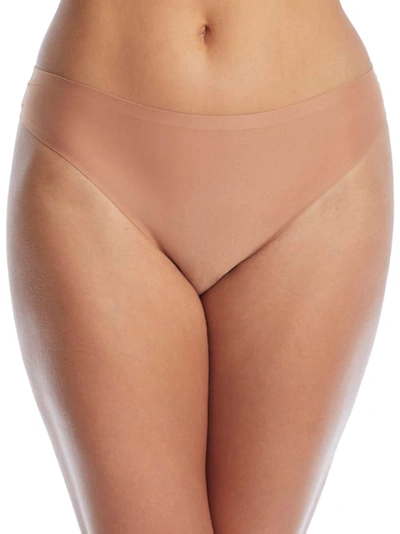 Shop Chantelle Soft Stretch Thong In Sandalwood