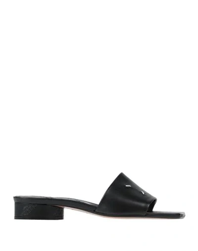 Shop Maison Margiela Woman Sandals Black Size 9 Soft Leather