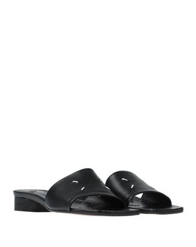 Shop Maison Margiela Woman Sandals Black Size 9 Soft Leather