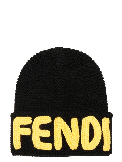 Shop Fendi Roma Cap In Black