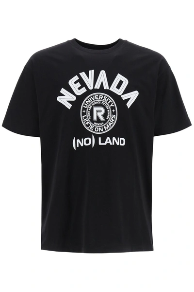 Shop Raf Simons Nevada Print T-shirt In Black (black)