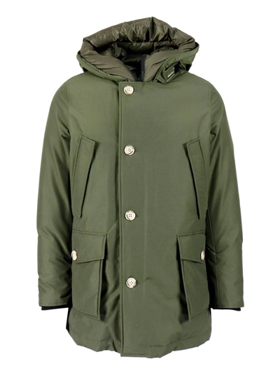 Shop Woolrich Arctic Parka Nf Padded Coat In Dark Green