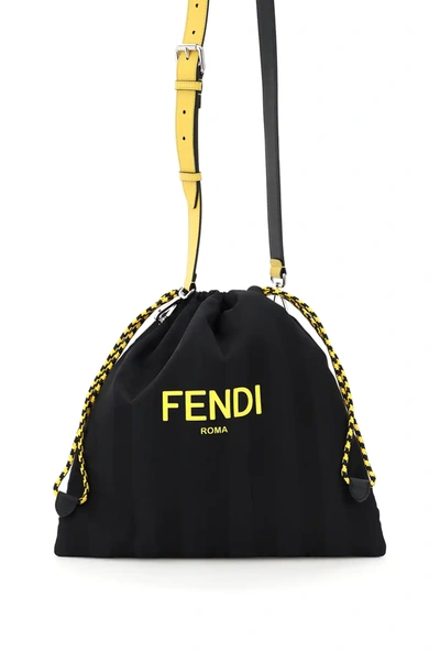 Shop Fendi Roma In Black,yellow