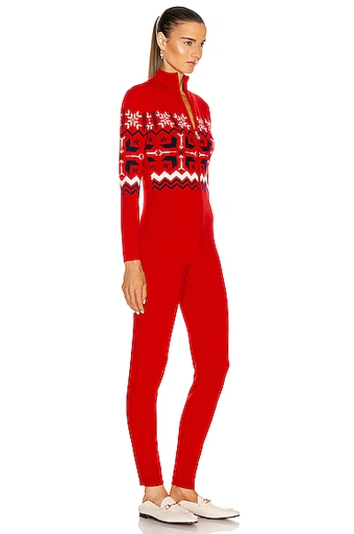 Shop Perfect Moment Nordic Jumpsuit In Red