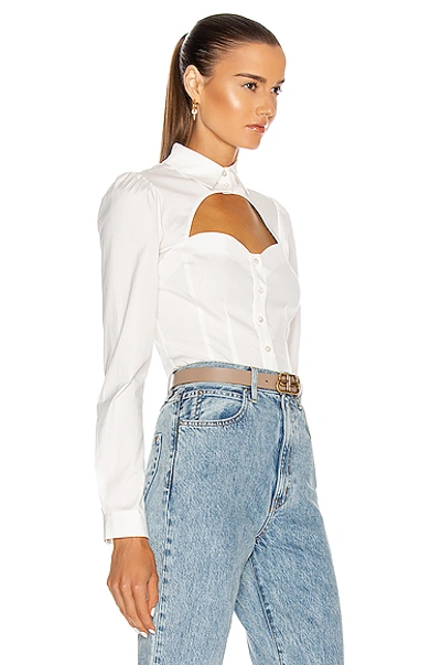 Fleur Du Mal Bella Shirt In Ivory