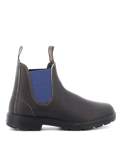 Shop Blundstone Smooth Leather Chelsea Boots In Brown