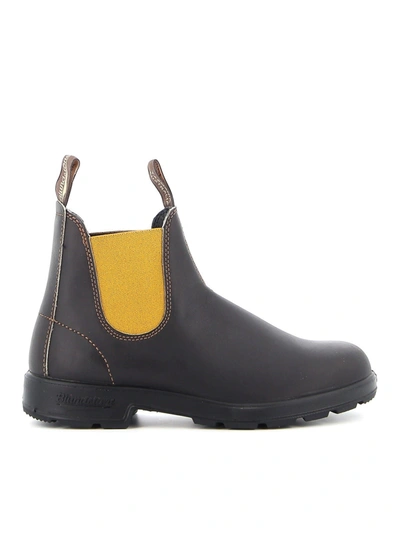 Shop Blundstone Smooth Leather Chelsea Boots In Brown