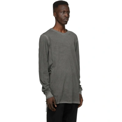 Shop 11 By Boris Bidjan Saberi Grey Dye Long Sleeve T-shirt