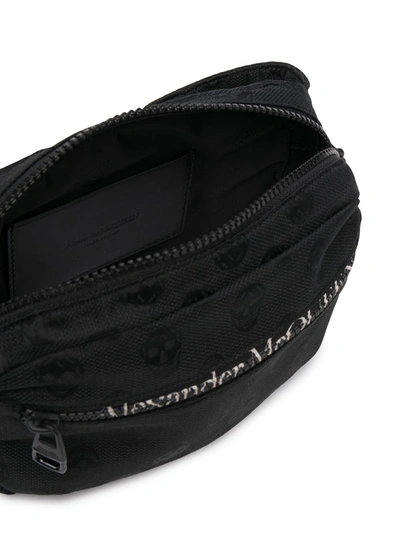 Shop Alexander Mcqueen Nylon Bumbag In Black