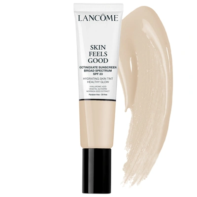 Shop Lancôme Skin Feels Good Tinted Moisturizer With Spf 23 009n Milky Peach 1.08 oz/ 32 ml