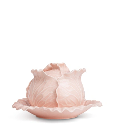 Shop Tory Burch Lettuce Ware Covered Tureen In Pale Pink