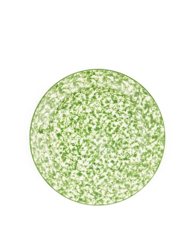 Shop Tory Burch Spongeware Salad Plate, Set Of 4 In Green/sponge