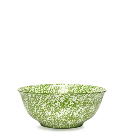 Shop Tory Burch Spongeware Serving Bowl In Green/sponge