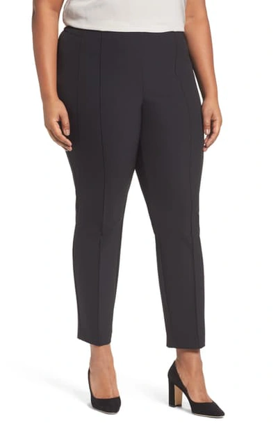 Shop Lafayette 148 Acclaimed Gramercy Stretch Pants In Black