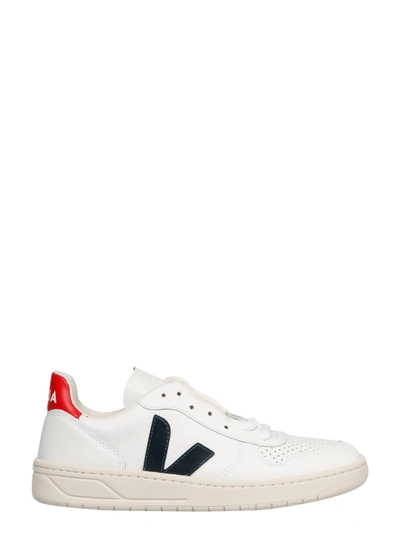 Shop Veja V10 Sneakers In White