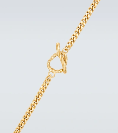 Shop Elhanati X Malachite Short Necklace In Gold