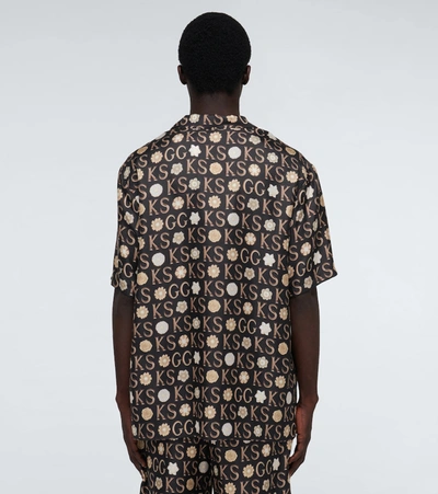 Shop Gucci Ken Scott X  Silk Shirt In Black