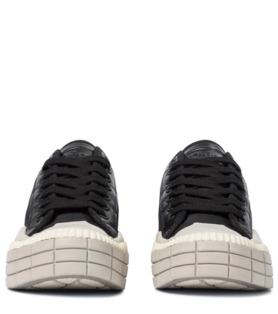 Shop Chloé Clint Ripstop Sneakers In Black