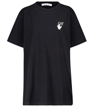Shop Off-white Marker Arrows Cotton Jersey T-shirt In Black