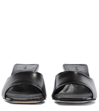 Shop Aeyde Katti Leather Sandals In Black