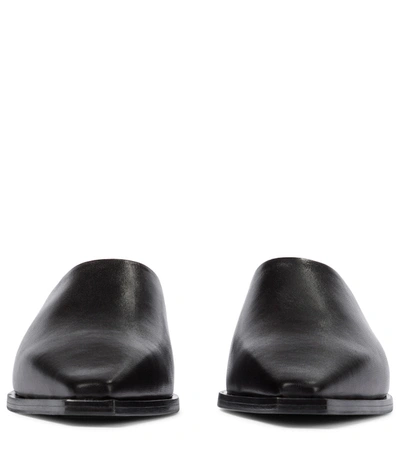 Shop Aeyde Jess Leather Mules In Black