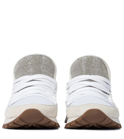 Shop Brunello Cucinelli Exclusive To Mytheresa – Suede Sneakers In White