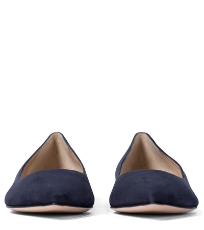 Gianvito Rossi Gianvito Suede Ballet Flats In Blue