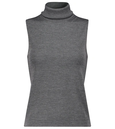 Shop The Row Becca Cashmere And Silk Top In Grey