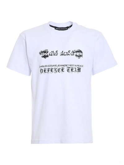 Shop United Standard Rip T-shirt In Wht White